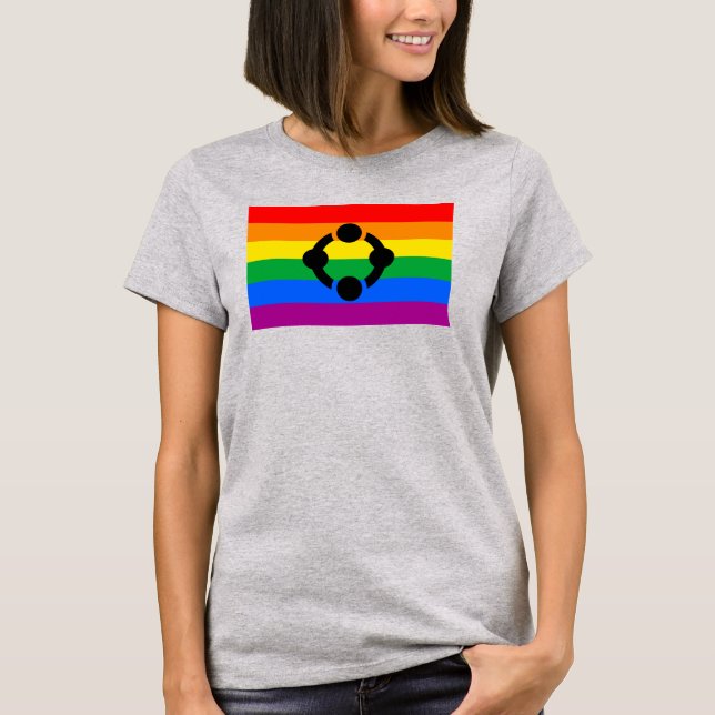 Rainbow Niche Pride Flag T-Shirt (Front)