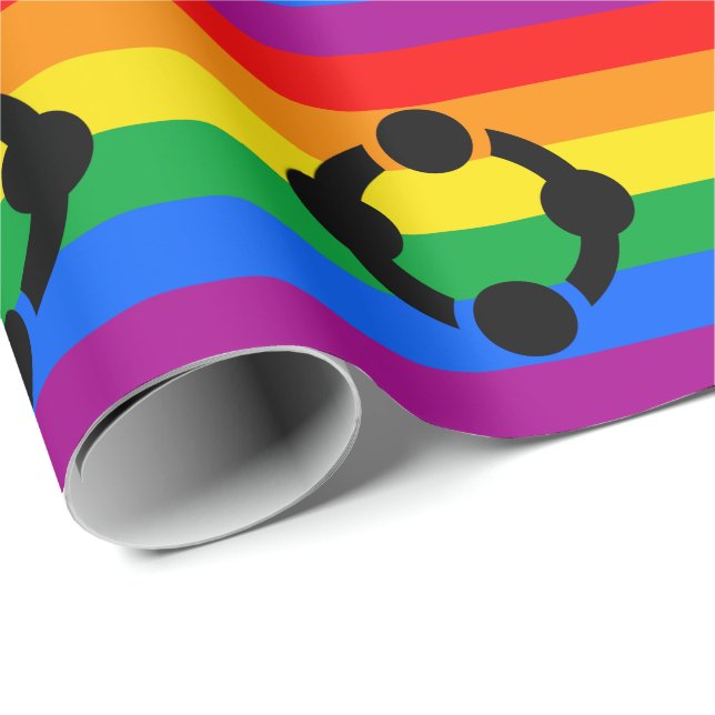 Rainbow Niche Pride Flag Wrapping Paper (Roll Corner)