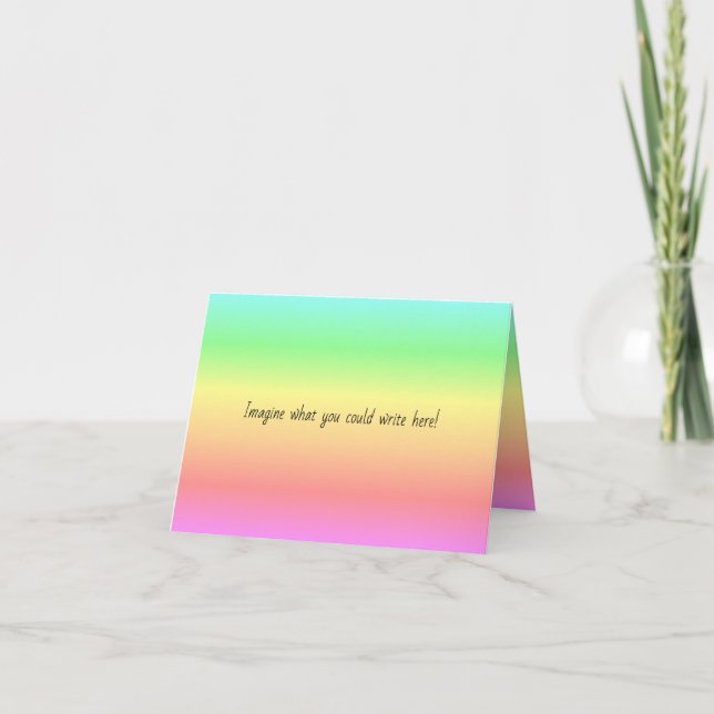 Rainbow note card (Front)