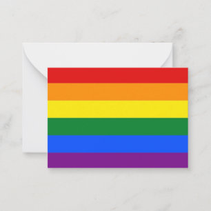 RAINBOW note card TO CUSTOMISE OR PERSONISE