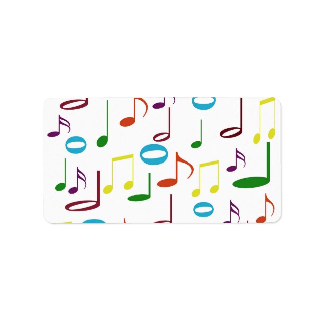 Rainbow Notes Label (Front)