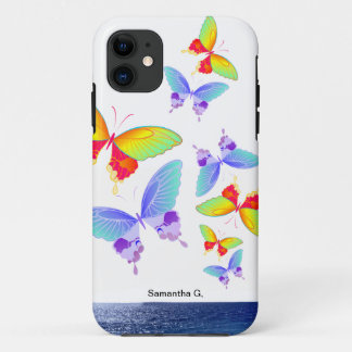 Rainbow Ocean Butterflies iPhone 11 Case