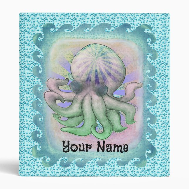 Rainbow Octopus   binder (Front)