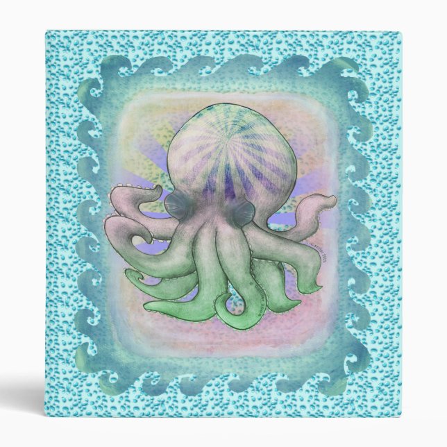 Rainbow Octopus  binder (Front)