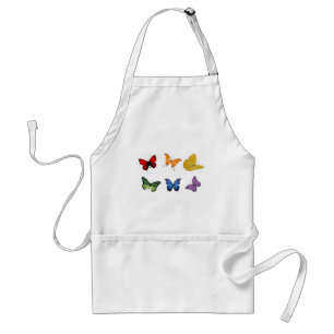 Rainbow of Butterflies Standard Apron