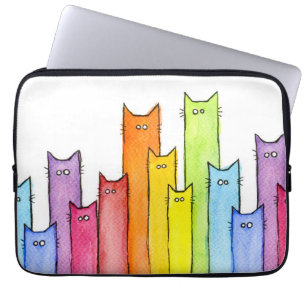 Rainbow of Cats Laptop Sleeve