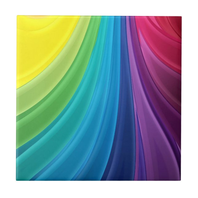 Rainbow of Colour Ceramic Tile Back Splash (Front)