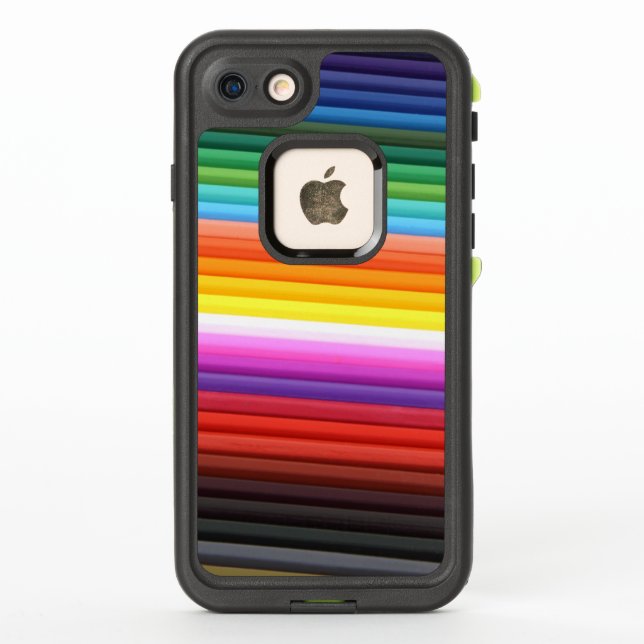 Rainbow of Coloured Pencils LifeProof iPhone Case (Back)