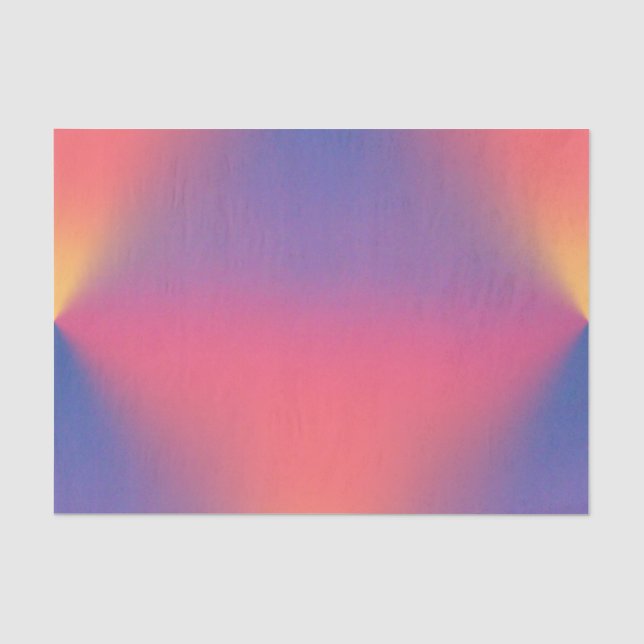 Rainbow of Colours Diamond Shapes Tissue Paper (Front)