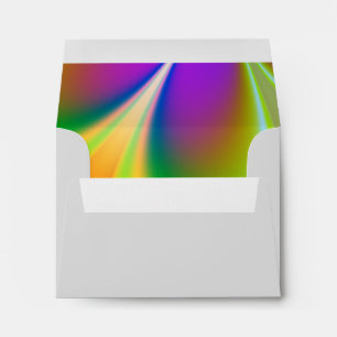 Rainbow of Colours Wedding Envelope