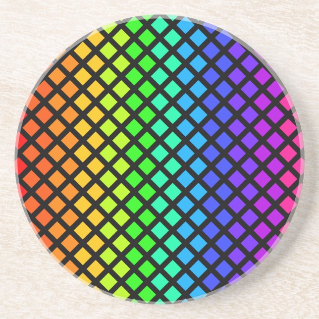 Rainbow of Diamonds coaster (Front)