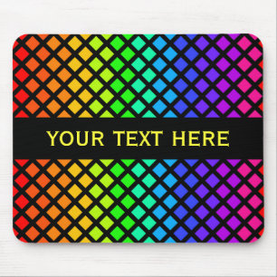 Rainbow of Diamonds custom mousepad