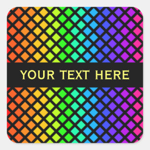 Rainbow of Diamonds custom stickers