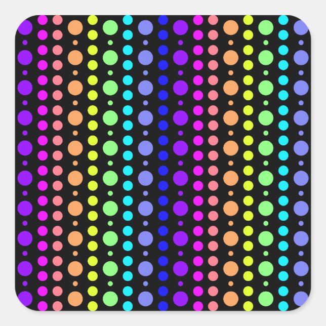 Rainbow of Dots stickers (Front)