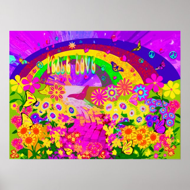 Rainbow Of Flowers Poster (Front)
