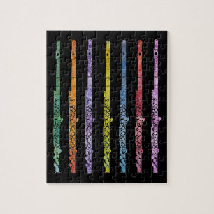 Rainbow of Flutes Jigsaw Puzzle