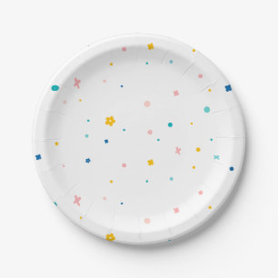 Rainbow of Fun Birthday Party Theme Paper Plate