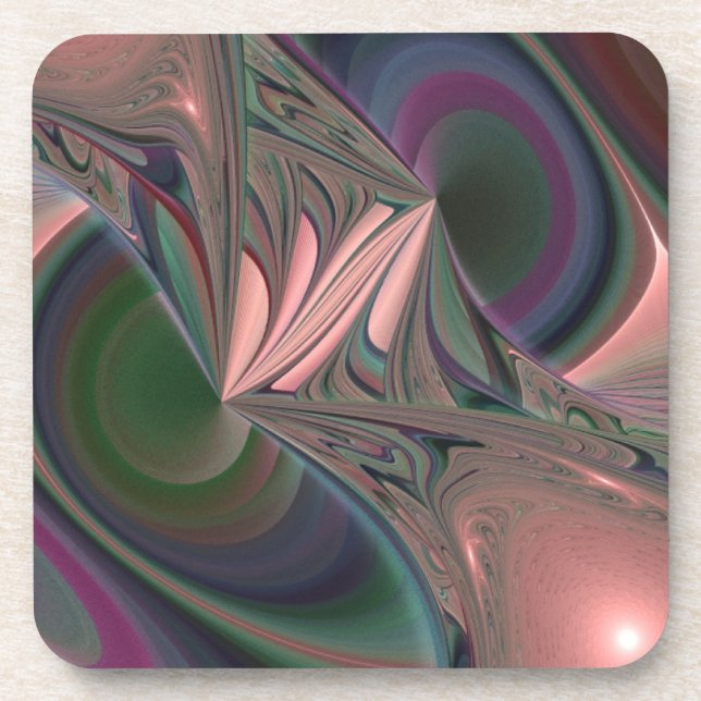 Rainbow of Gravity Set of Cork Coasters (Front)