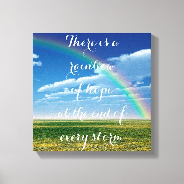Rainbow of Hope Canvas Print (Front)
