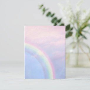 Rainbow of hope - pastel, card