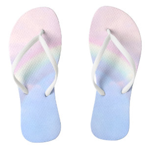Rainbow of hope - pastel, flip flops