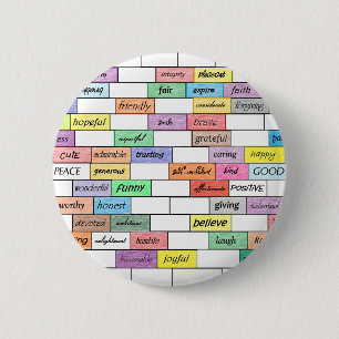 Rainbow of Inspirational Graffiti 2 Inch Round Button