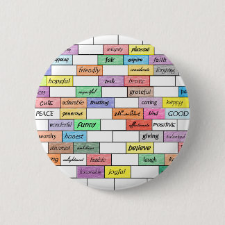 Rainbow of Inspirational Graffiti 2 Inch Round Button