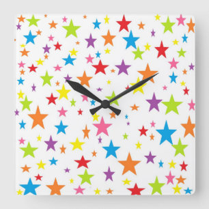 Rainbow of Stars Clock