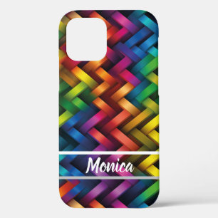 Rainbow of Vibrant Geometry iPhone 12 Case