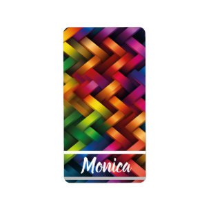 Rainbow of Vibrant Geometry Label