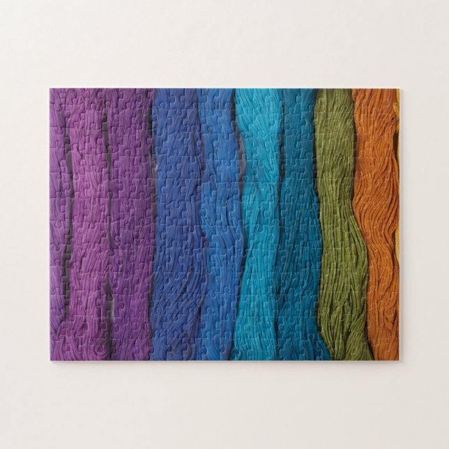 Rainbow of Yarn Jigsaw Puzzle (Horizontal)
