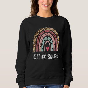 Rainbow Office Squad School Secretary Office Staff Sweatshirt