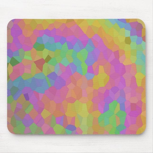 Rainbow Oil Mosaics Mouse Pad (Front)