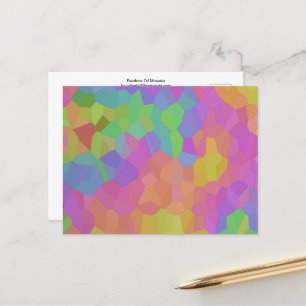 Rainbow Oil Mosaics Postcard