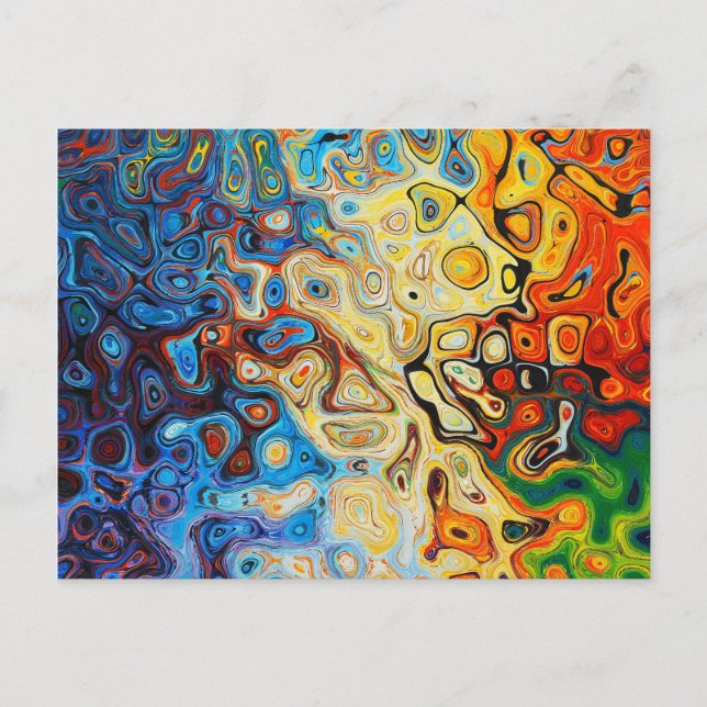 Rainbow oil spill postcard (Front)