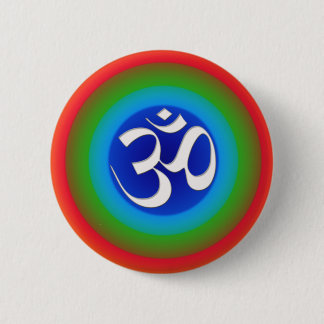 Rainbow_om 2 Inch Round Button