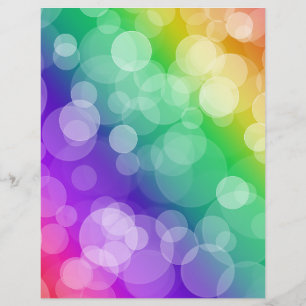 Rainbow Ombre Bokeh Papier à scandale
