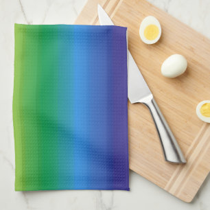 Rainbow Ombre LGBTQ Pride Colourful Kitchen Towel