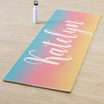 Rainbow Ombre Personalized Name