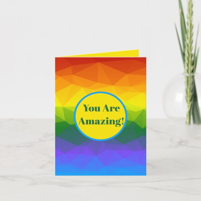 Rainbow Ombre Polygon (Devant)