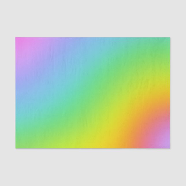 Rainbow Ombre Tissue Wrapping Paper (Front)