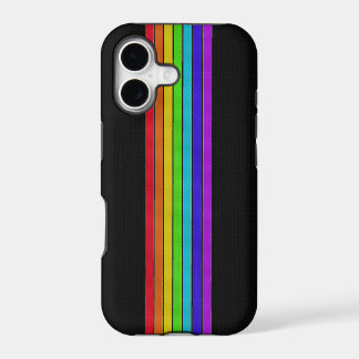 Rainbow on Black iPhone 5 Case