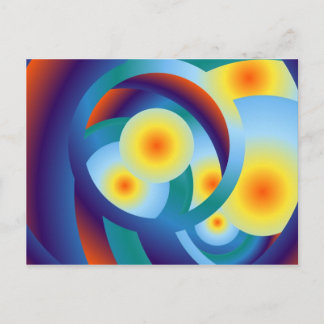 Rainbow Orbs Postcard