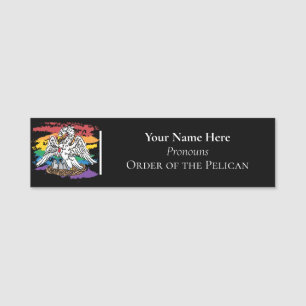 Rainbow Order of the Pelican Name Tag