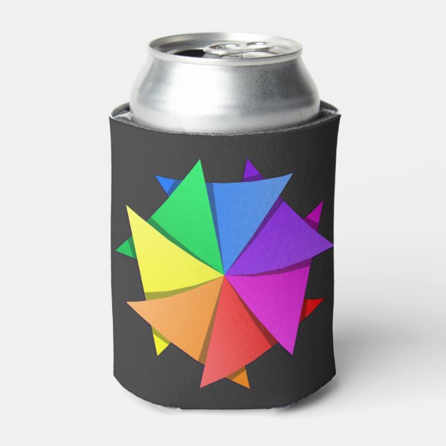 rainbow origami can cooler (Can Front)