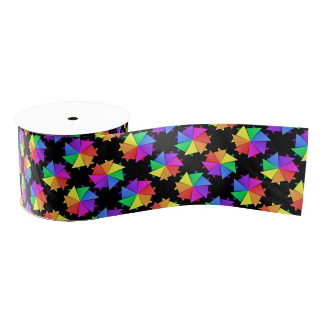 rainbow origami grosgrain ribbon (Spool)