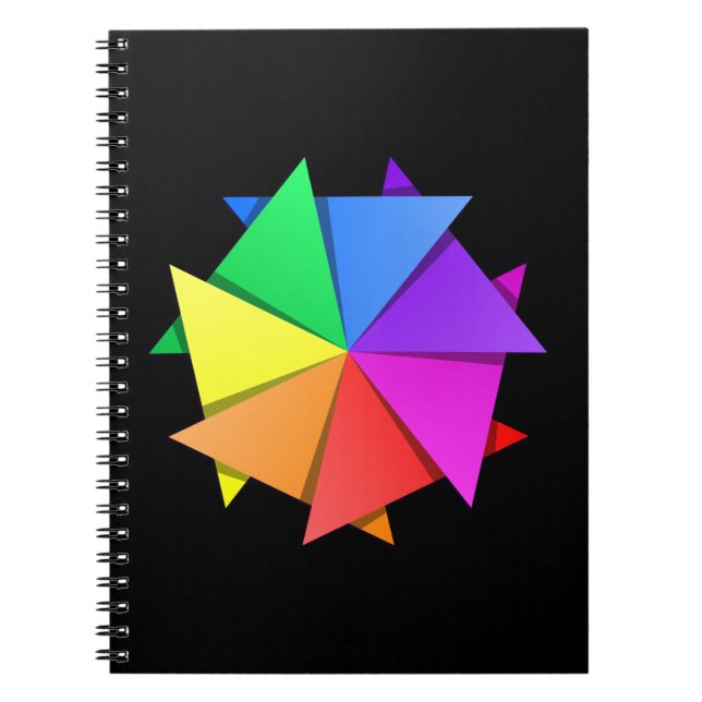 rainbow orogami notebook (Front)
