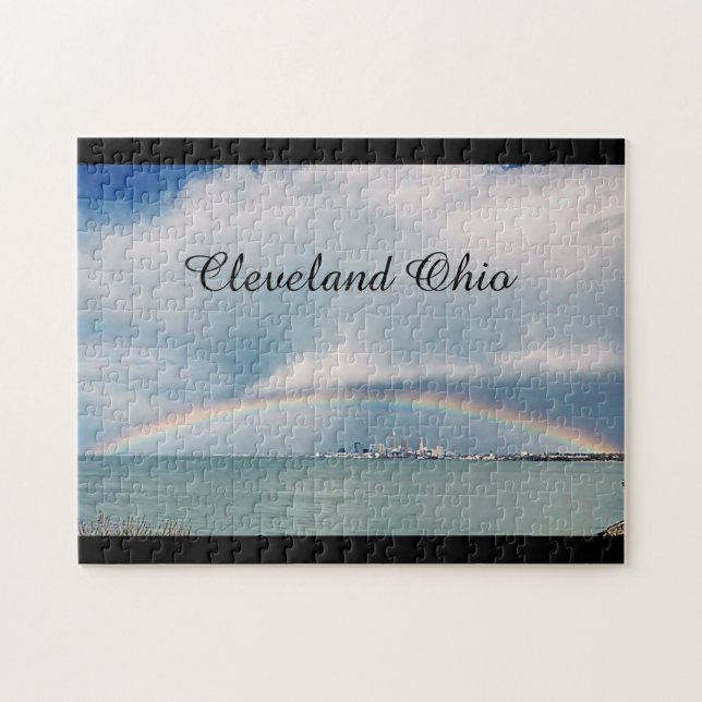 RAINBOW OVER CLEVELAND JIGSAW PUZZLE (Horizontal)
