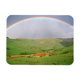 Rainbow Over Hills, Eastern Cape, South Africa Magnet