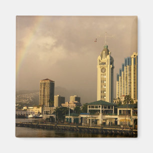 Rainbow over Honolulu, Hawaii, USA 2 Magnet
